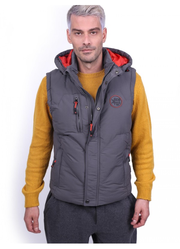 Ανδρικό μπουφάν Ice tech G625 grey | urbanfashion.gr