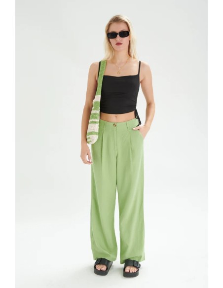 24COLOURS Pants in Green - 60834b