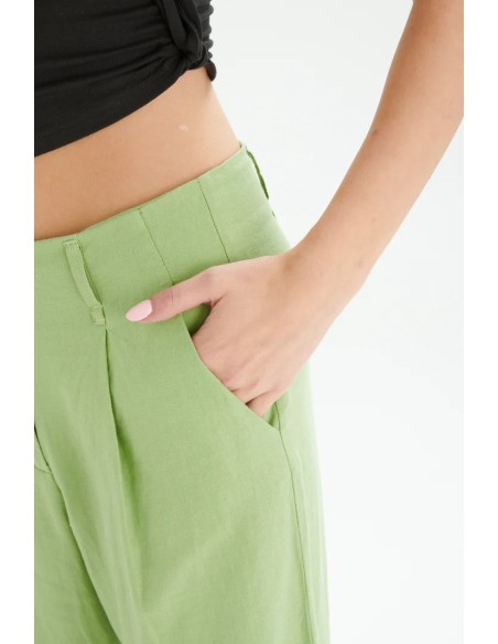 24COLOURS Pants in Green - 60834b