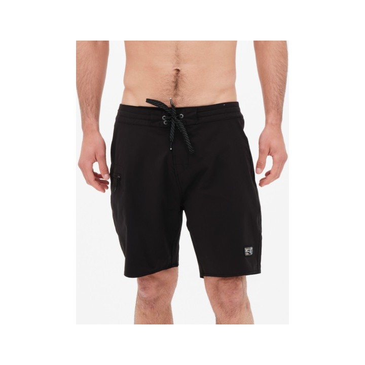 BASEHIT ΑΝΔΡΙΚΟ ΜΟΝΟΧΡΩΜΟ BOARDSHORTS 49cm BLACK-221.BM528.28