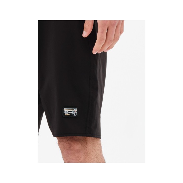BASEHIT ΑΝΔΡΙΚΟ ΜΟΝΟΧΡΩΜΟ BOARDSHORTS 49cm BLACK-221.BM528.28