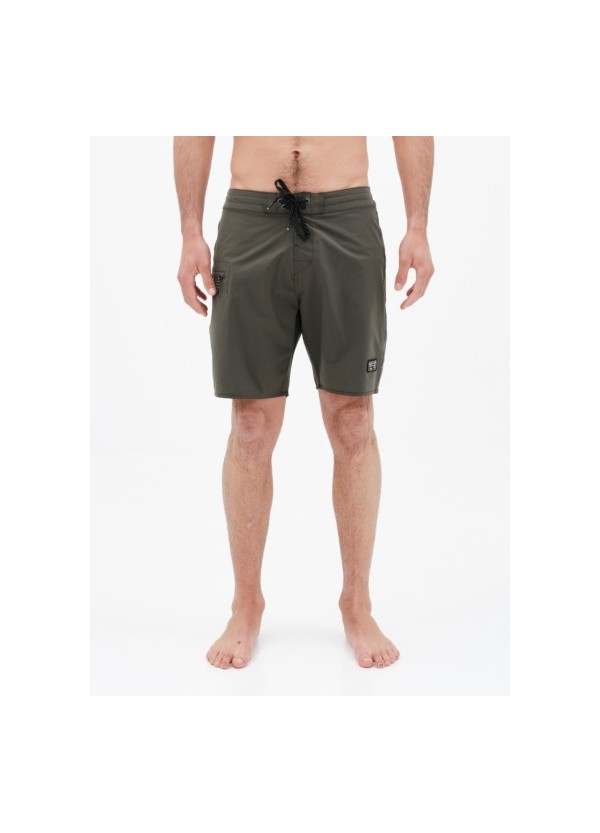 BASEHIT ΑΝΔΡΙΚΟ ΜΟΝΟΧΡΩΜΟ BOARDSHORTS 49cm OLIVE-221.BM528.28