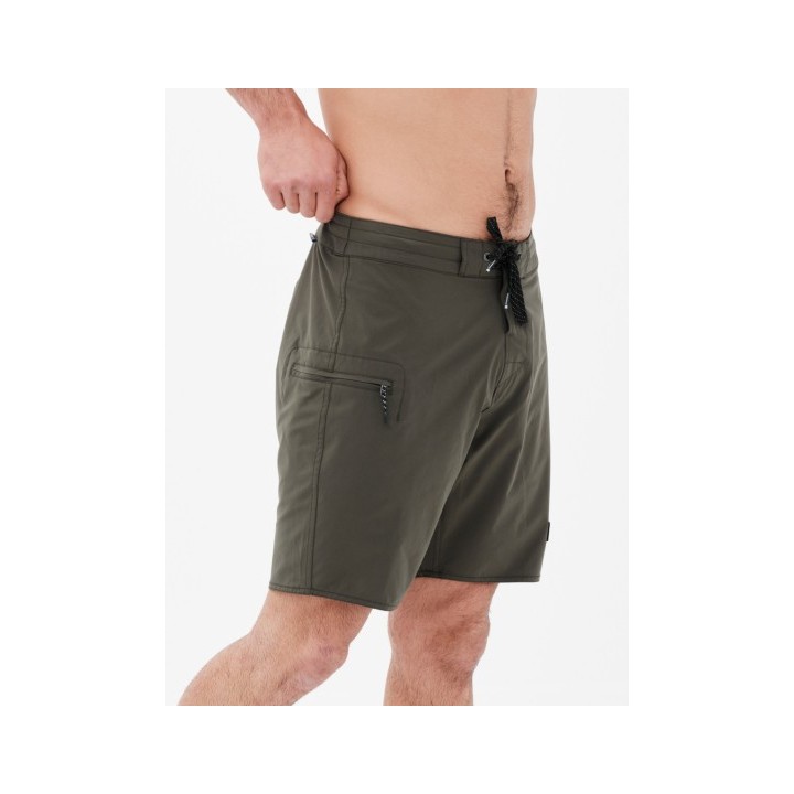 BASEHIT ΑΝΔΡΙΚΟ ΜΟΝΟΧΡΩΜΟ BOARDSHORTS 49cm OLIVE-221.BM528.28
