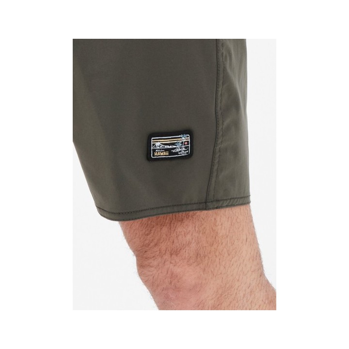 BASEHIT ΑΝΔΡΙΚΟ ΜΟΝΟΧΡΩΜΟ BOARDSHORTS 49cm OLIVE-221.BM528.28