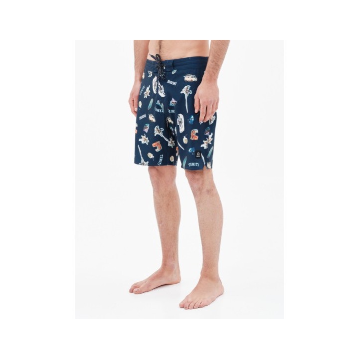 EMERSON ΑΝΔΡΙΚΟ ΑΝΑΚΥΚΛΩΜΕΝΟ TROPICAL LEISURE BOARDSHORTS 49εκ. PR281 NAVY BLUE-221.EM524.19CR