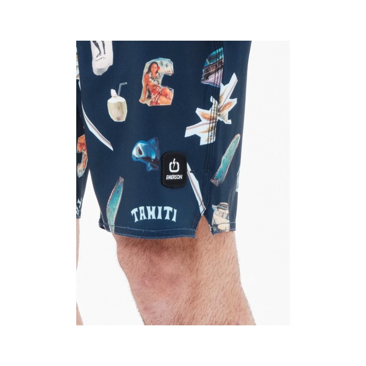 EMERSON ΑΝΔΡΙΚΟ ΑΝΑΚΥΚΛΩΜΕΝΟ TROPICAL LEISURE BOARDSHORTS 49εκ. PR281 NAVY BLUE-221.EM524.19CR