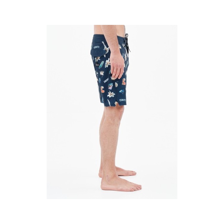 EMERSON ΑΝΔΡΙΚΟ ΑΝΑΚΥΚΛΩΜΕΝΟ TROPICAL LEISURE BOARDSHORTS 49εκ. PR281 NAVY BLUE-221.EM524.19CR