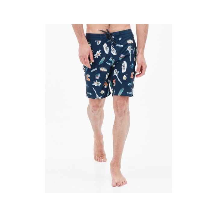 EMERSON ΑΝΔΡΙΚΟ ΑΝΑΚΥΚΛΩΜΕΝΟ TROPICAL LEISURE BOARDSHORTS 49εκ. PR281 NAVY BLUE-221.EM524.19CR