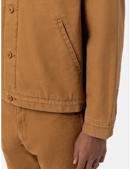 DICKIES DUCK CANVAS DECK JACKET STONE WASHED BROWN DUCK- DK0A4XFYC411
