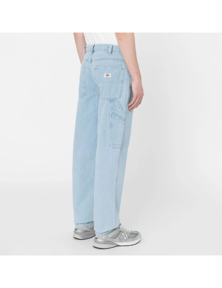 DICKIES  GARYVILLE DENIM VINTAGE AGED BLUE PANTS - DK0A4XECC151