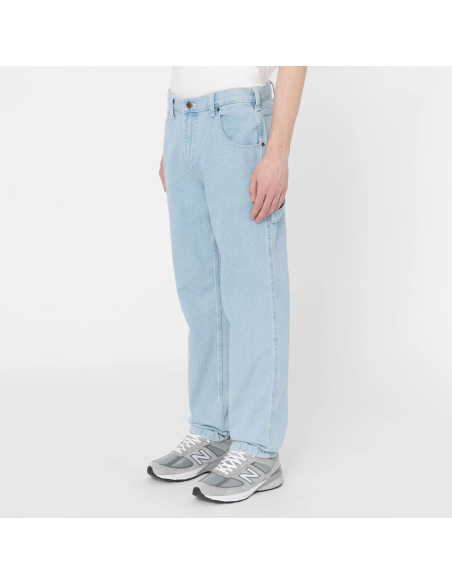 DICKIES  GARYVILLE DENIM VINTAGE AGED BLUE PANTS - DK0A4XECC151