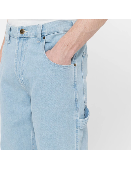 DICKIES  GARYVILLE DENIM VINTAGE AGED BLUE PANTS - DK0A4XECC151