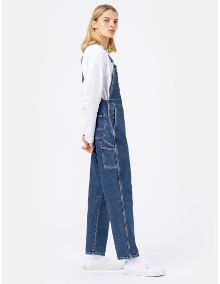 DICKIES CLASSIC DENIM BIB W CLASSIC BLUE- DK0A4XYCCLB1