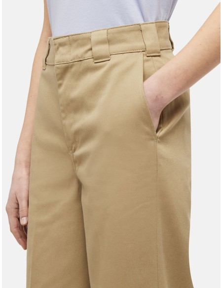 DICKIES  WIDE LEG PANT KHAKI -DK0A4YSEKHK1