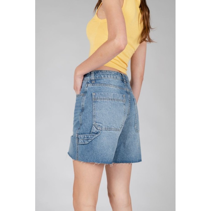 24Colors Blue Denim Shorts -80322