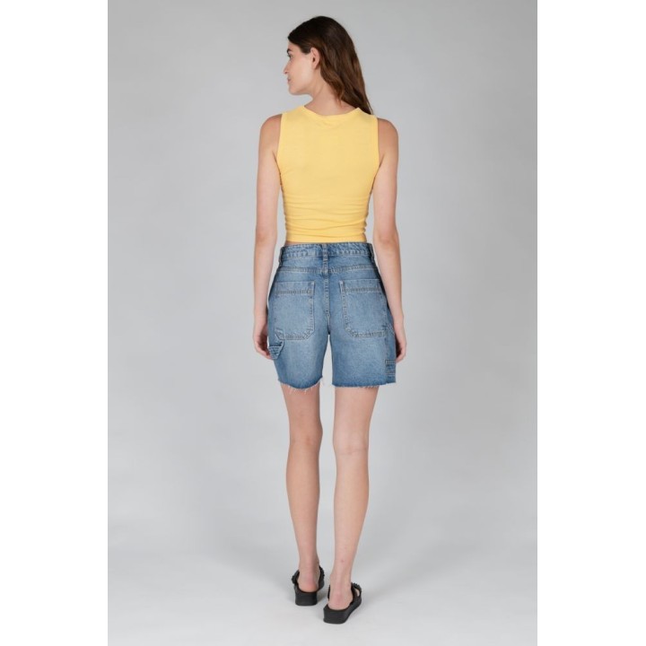 24Colors Blue Denim Shorts -80322