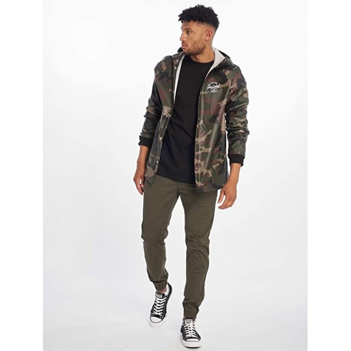 HERSCHEL MEN'S RAINWEAR CLASSIC /  WOODLAND CAMO/BLACK -50001-000312