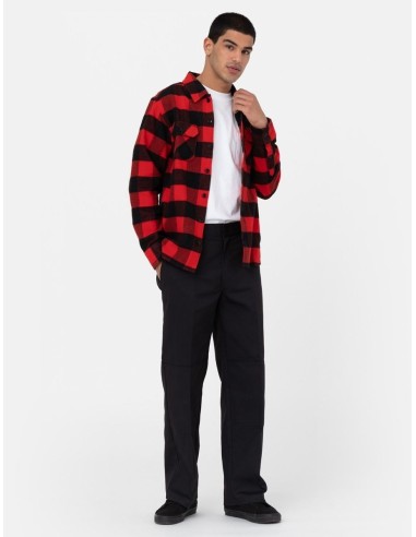 dickies  DOUBLE KNEE REC BLACK PANTS-...