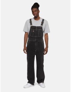 DICKIES CLASSIC DENIM BIB BLACK WASH - DK0A4XYAJ791