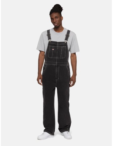 DICKIES CLASSIC DENIM BIB BLACK WASH...