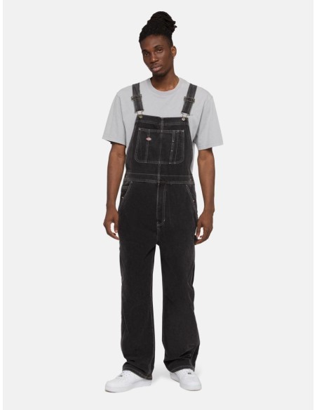 DICKIES CLASSIC DENIM BIB BLACK WASH - DK0A4XYAJ791