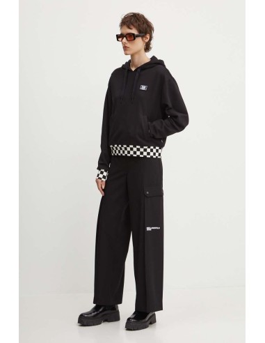 VANS  BOOM BOOM CHECK CROP II Black-...