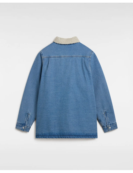 VANS  Drill Chore Denim Sherpa Coat STONEWASH/BLUE - VN000K4XCDX1