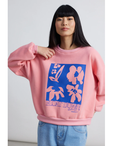 24COLOURS Swwatshirt Pink- 50800a