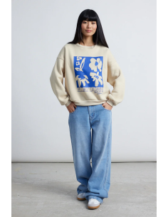 24COLOURS Sweatshirt White- 50800b