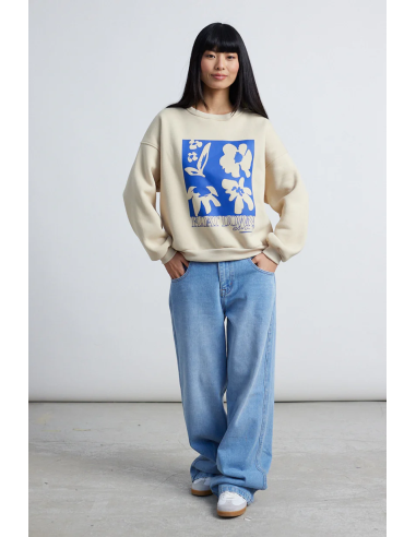 24COLOURS Sweatshirt White- 50800b