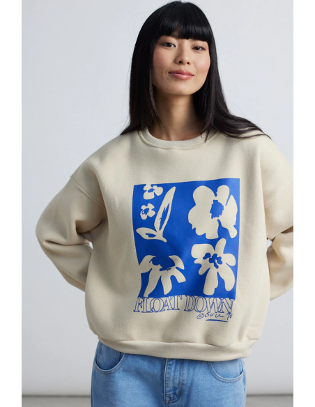 24COLOURS Sweatshirt White- 50800b