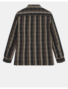 AKOSCAR CHECK OVERSHIRT - DARK GREY MEL- 901700 2