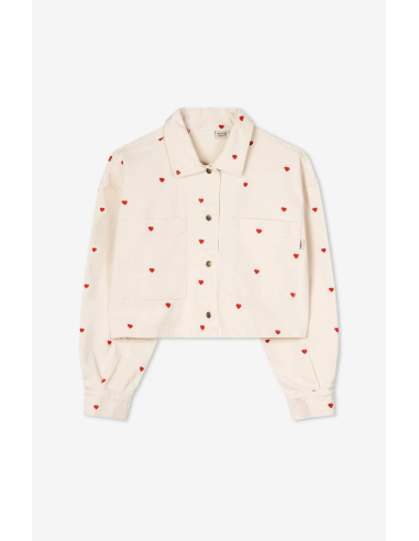 Pockets Multiheart Ivory Jacket -...