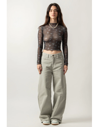 Urban Black Tulle T-shirt -...