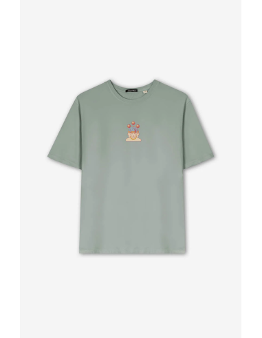 Washed Nairobi Light Green T-shirt-...