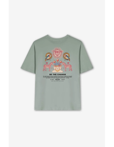 Washed Nairobi Light Green T-shirt-...