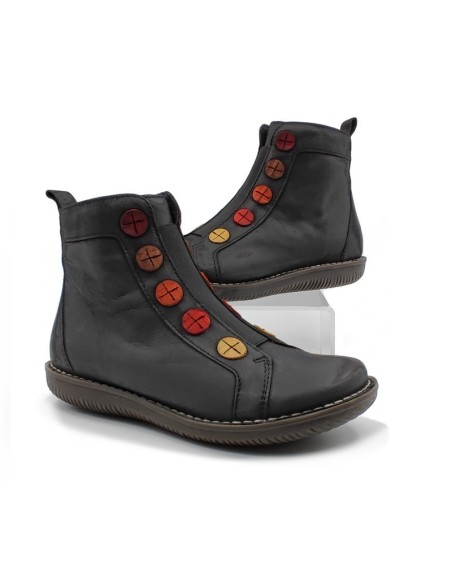 CHACAL 6419 Nobuck Gras Δέρμα Negro - 6419