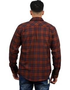 Emerson Ανδρικό Πουκάμισο BH02 BRICK/NAVY (202.EM60.82) 2