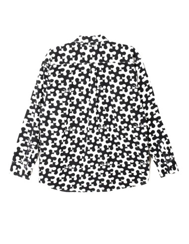 Obey Ανδρικό Πουκάμισο Black / White...
