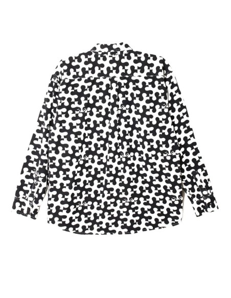 Obey Ανδρικό Πουκάμισο Black / White pieces wove -181200264