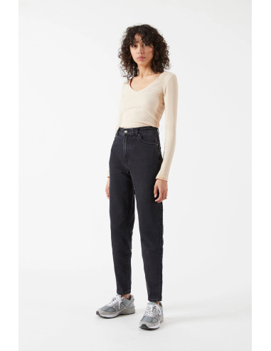 Dr Denim Nora Retro Black Pants-...