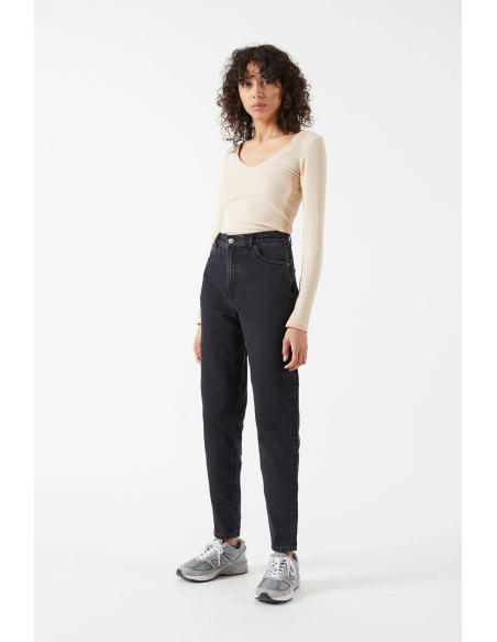 Dr Denim Nora Retro Black Pants- 1430113A58