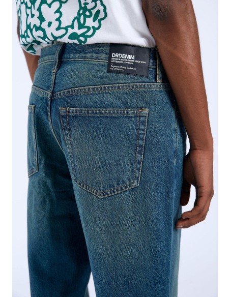 Dr Denim Omar K99 Stream Mid Greenish Pants-2110102K99