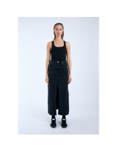 Dr Denim Myra Skirt 114 Black Used -2420102114 2