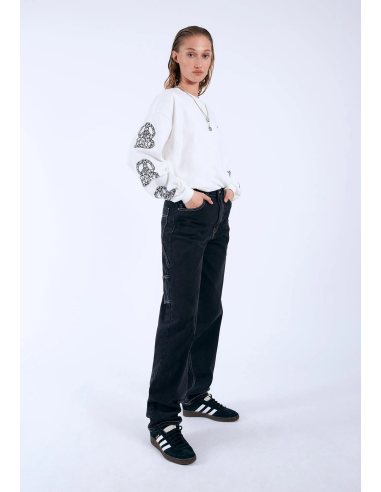 Dr Denim Faye Worker K92 Black Used...