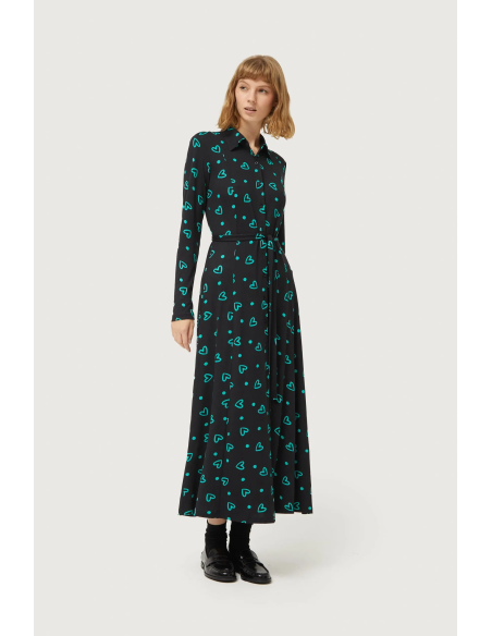Compania Fantastica Long Dress Green Hearτ- 43C/12003
