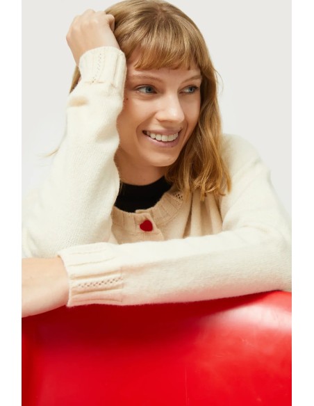 Compania Fantastica Off White Cardigan -  43C/10221