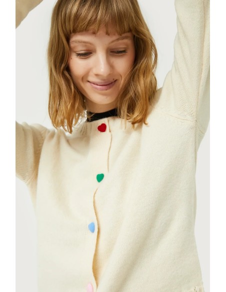 Compania Fantastica Off White Cardigan -  43C/10221