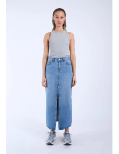 Dr Denim MYRA SKIRT - STREAM SKY USED - 2420102K83