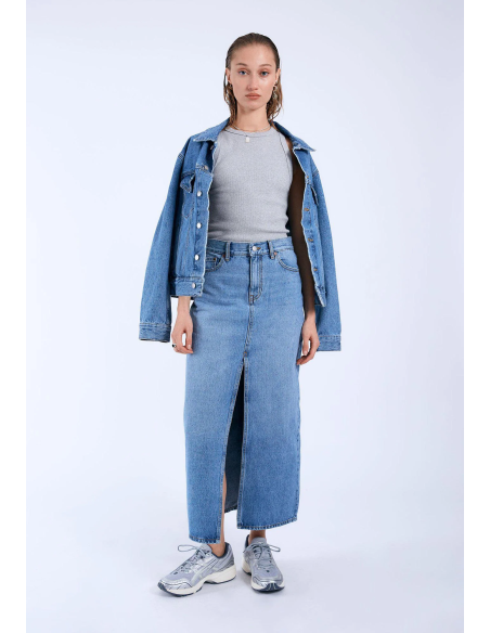 Dr Denim MYRA SKIRT - STREAM SKY USED - 2420102K83